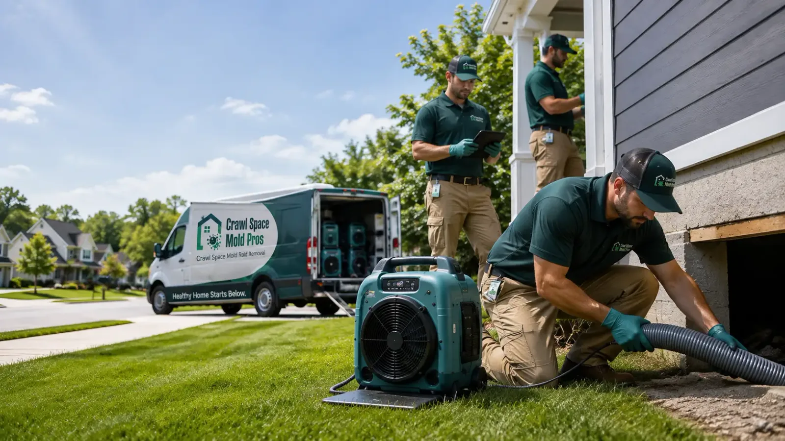 Crawl Space Mold Removal in Harvey, IA